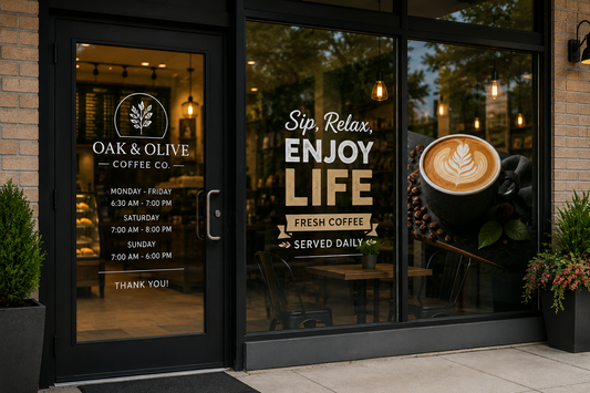 Window Clings & Storefront Graphics
