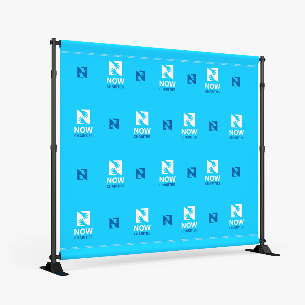 Step & Repeat Backdrop with Telescopic Stand