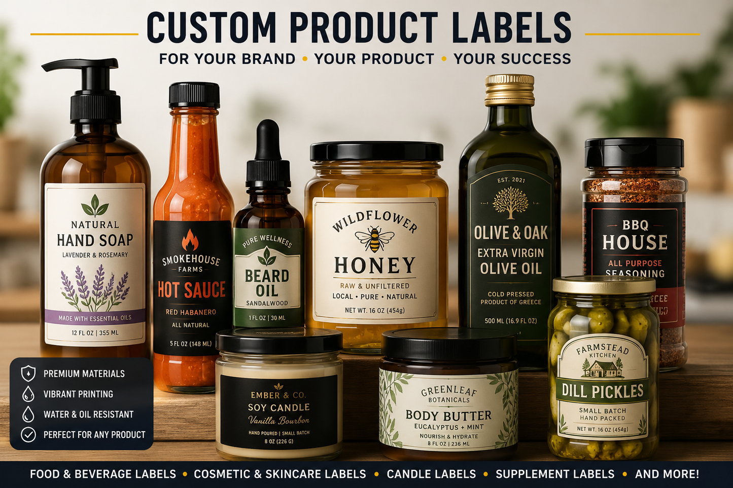 Custom Stickers, Decals & Labels