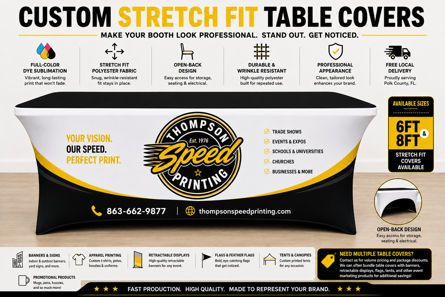 Stretch Fit Table Covers