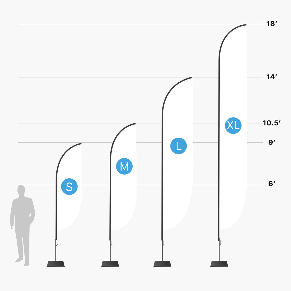 Feather Convex Flags
